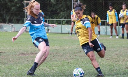 Gurias Gremistas fazem último treino antes do duelo diante da Ferroviária