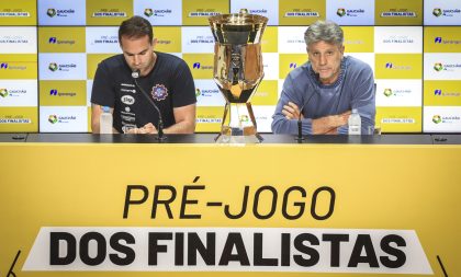 Portaluppi concede entrevista coletiva no Pré-jogo dos Finalistas da FGF