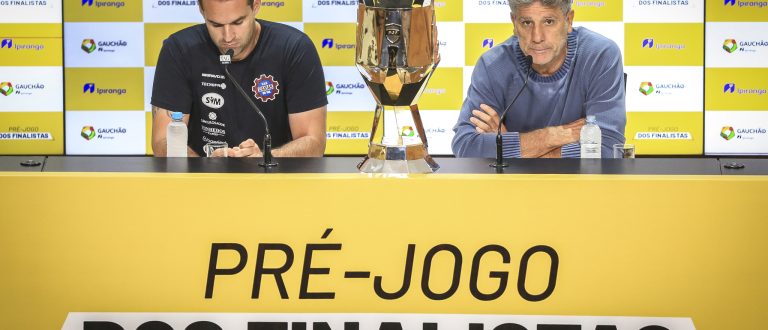 Portaluppi concede entrevista coletiva no Pré-jogo dos Finalistas da FGF