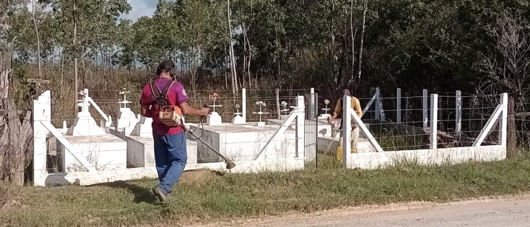 Dia das Mães: Pantano Grande intensifica limpeza de cemitérios para visitações