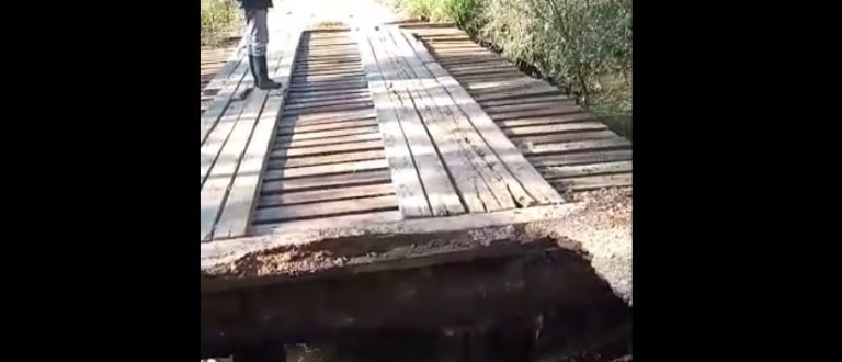 Cratera se abre na cabeceira da Ponte do Cid