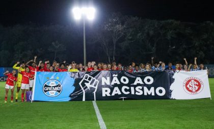 “Não ao Racismo”: Grêmio realiza ações antes do clássico Gre-Nal