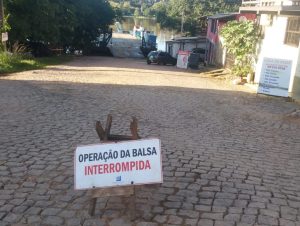 Segue suspenso o serviço de balsa no Rio Jacuí