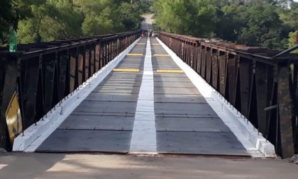 Trânsito será interditado segunda e terça na Ponte das Tunas, em Restinga Sêca