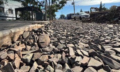 Avenida Doze de Maio ganha nova forma com obras de pavimentação em Cerro Branco