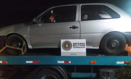 Dupla em carro de Cachoeira do Sul é presa por tráfico