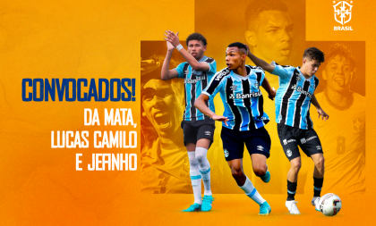 Grêmio tem três atletas convocados para a Seleção Brasileira Sub-17