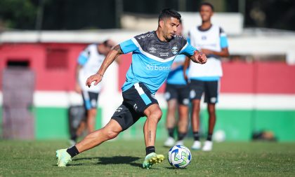 Grêmio treina nas Laranjeiras e finaliza preparativos para enfrentar o Flamengo