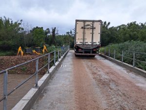 Ponte que une Cerro Branco a Candelária tem fluxo liberado