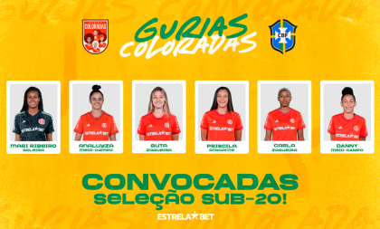 Gurias Coloradas são convocadas para a Seleção Brasileira Sub-20