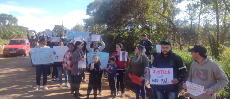 CASO JOÃO GERALDO: FAMÍLIA REALIZA PROTESTO PEDINDO JUSTIÇA