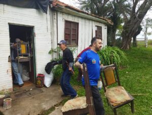 PERIGO: Defesa Civil interdita residência no interior de Cachoeira do Sul