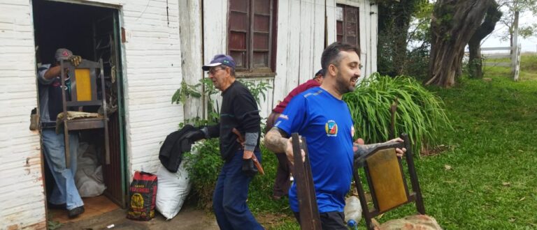 PERIGO: Defesa Civil interdita residência no interior de Cachoeira do Sul