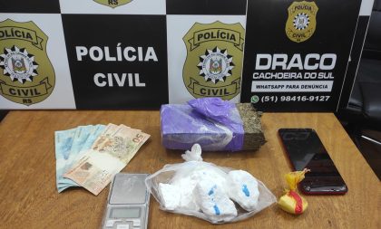 Polícia apreende cocaína e maconha no Bairro Santa Helena