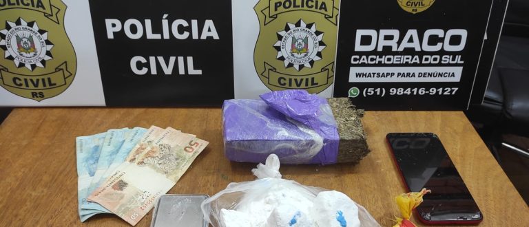 Polícia apreende cocaína e maconha no Bairro Santa Helena