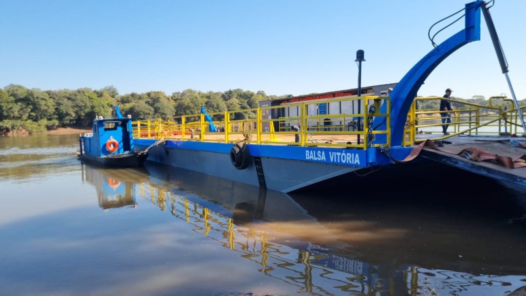 Balsa do São Lourenço: travessia de veículos é retomada após liberação da Marinha / Foto: Divulgação