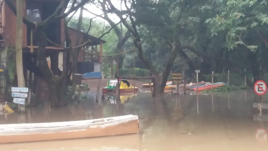 Rio Jacuí: chuvas dos últimos dias fizeram nível das águas se elevarem e Defesa Civil está em alerta / Fotos: Cacau Moraes/OC