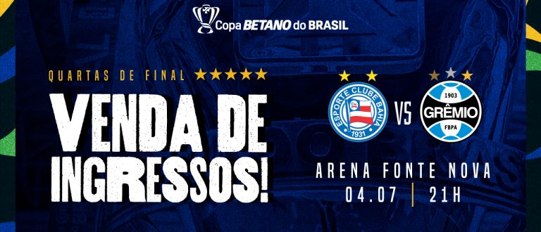 Serviço de jogo: Bahia x Grêmio – Copa do Brasil