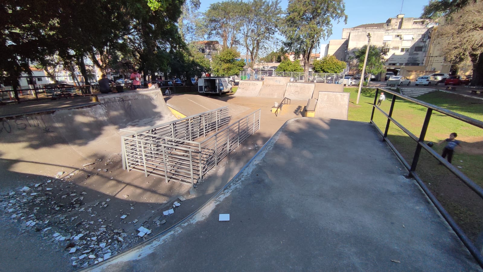 Pista de skate da Praça José Bonifácio / Crédito: PMCS