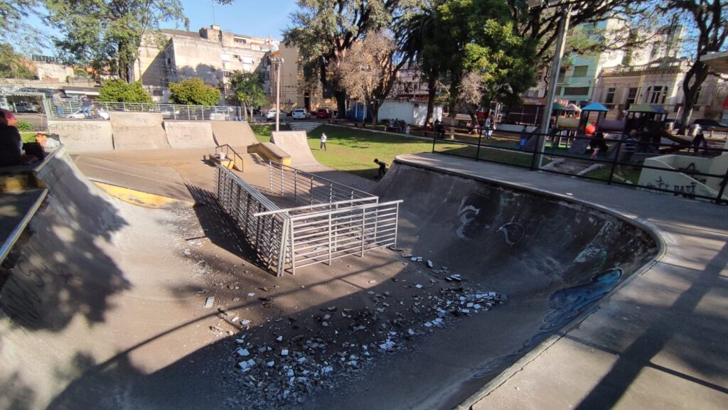 Pista de skate da Praça José Bonifácio / Crédito: PMCS