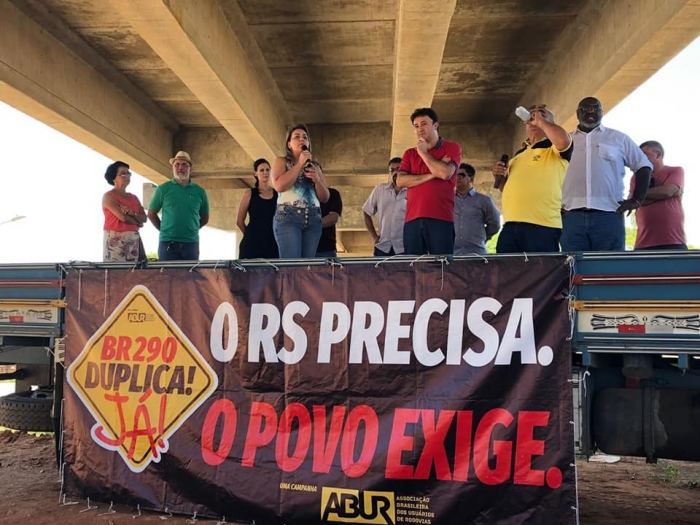 Comunidade tem se mobilizado em diferentes frentes pela BR-290 / Foto: Divulgação