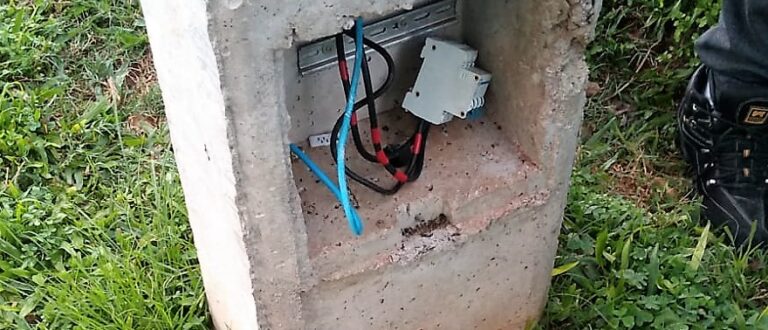 Furto de fios elétricos fecha EAP Marina