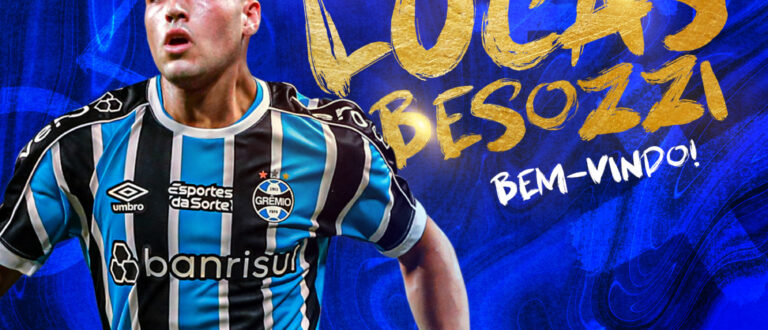 Argentino Lucas Besozzi é o novo atacante do Grêmio