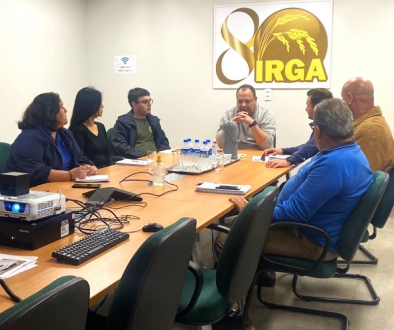 Reunião ocorreu na sede administrativa do Irga / Crédito: Divulgação/Irga