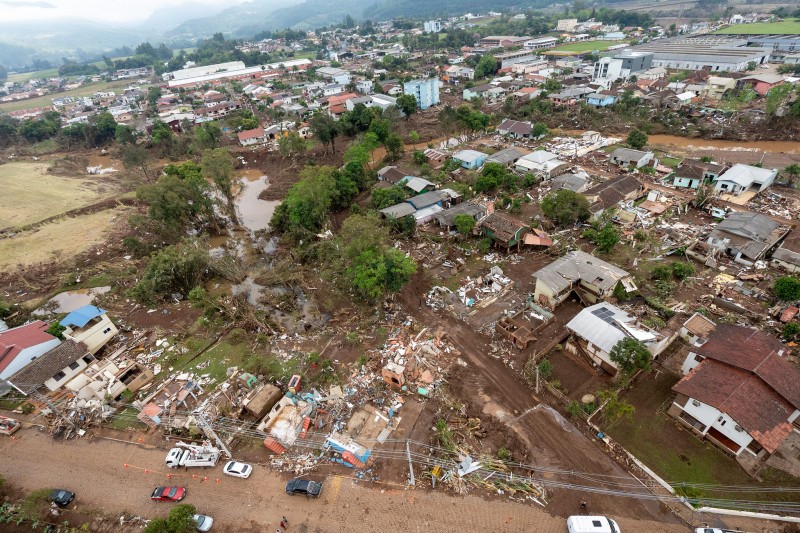 Vale do Taquari foi a região do Estado mais atingida pelas enchentes / Crédito: Maurício Tonetto/Secom