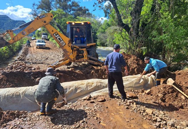 Obras em Cerro Branco / Crédito: Ass. Com.