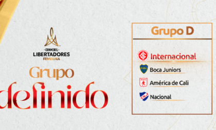 Inter está no Grupo D da Libertadores Feminina