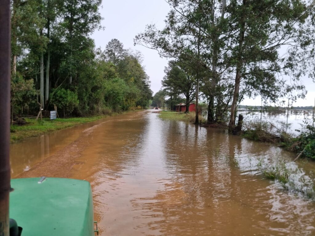 Jacuí tem aumento do nível / Crédito: OC/Reprodução