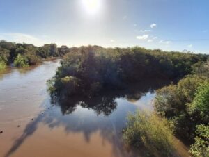 Rio Jacuí eleva seu nível, após afluentes transbordarem