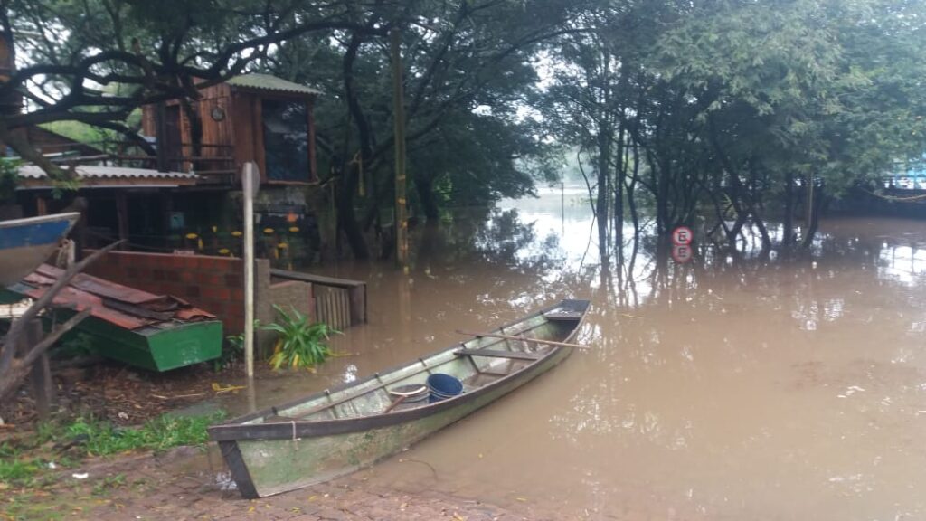 Cheia do Rio Jacuí mobiliza Defesa Civil / Crédito: Cacau Moraes/OC