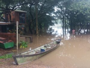 Rio Jacuí: Defesa Civil em alerta com a cheia