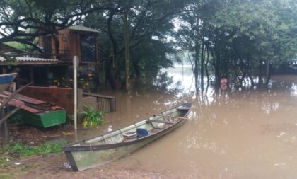 Rio Jacuí: Defesa Civil em alerta com a cheia