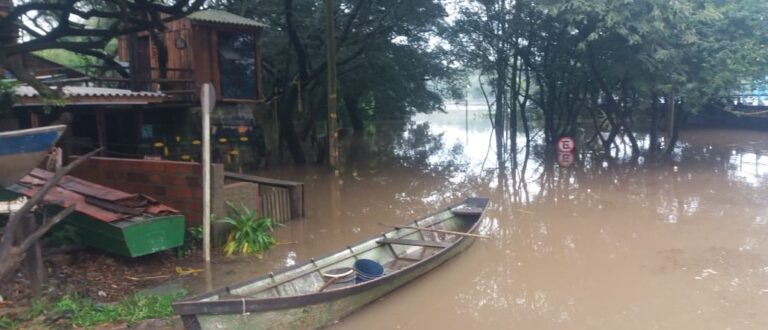 Rio Jacuí: Defesa Civil em alerta com a cheia