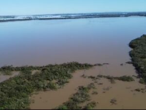 Atualização da Defesa Civil mostra Rio Jacuí 5 metros acima do nível normal