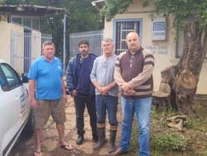 Equipe da Corsan de Cachoeira do Sul atua no restabelecimento no Vale do Taquari