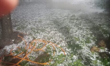 Queda de granizo assusta moradores da Porteira 7