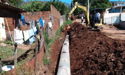 Rua São Bartolomeu recebe pavimentação