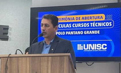 UNISC abre inscrições para cursos técnicos em Pantano Grande