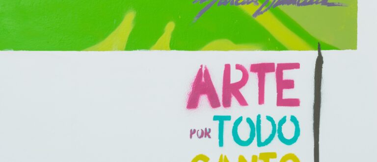 Arte por Todo Canto em Pantano: mural no Quiosque da Praça Central