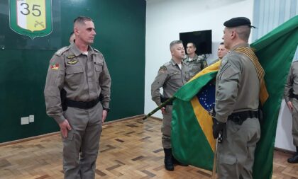 Brigada Militar de Cachoeira do Sul realiza ato de passagem de Comando