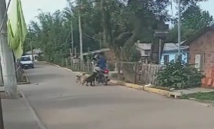 FLAGRANTE: Cuidado, motoqueiro! Moradores do Cristo Rei pedem ajuda