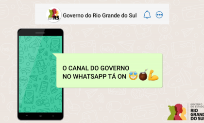 Governo do RS lança canal no WhatsApp
