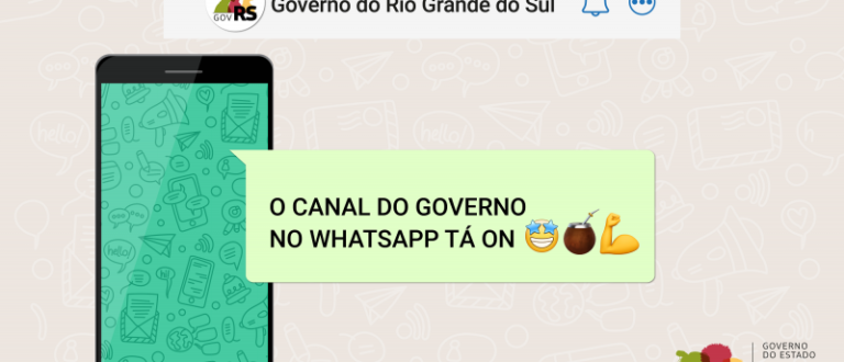 Governo do RS lança canal no WhatsApp