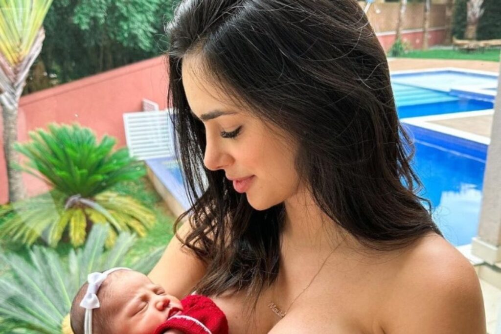 Bruna Biancardi e Mavie, filha de Naymar, enfrentam problemas com tempestade / Crédito: Divulgação