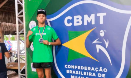 Com apoio da Sicredi, cachoeirense é vice-campeão de muay thai no Rio