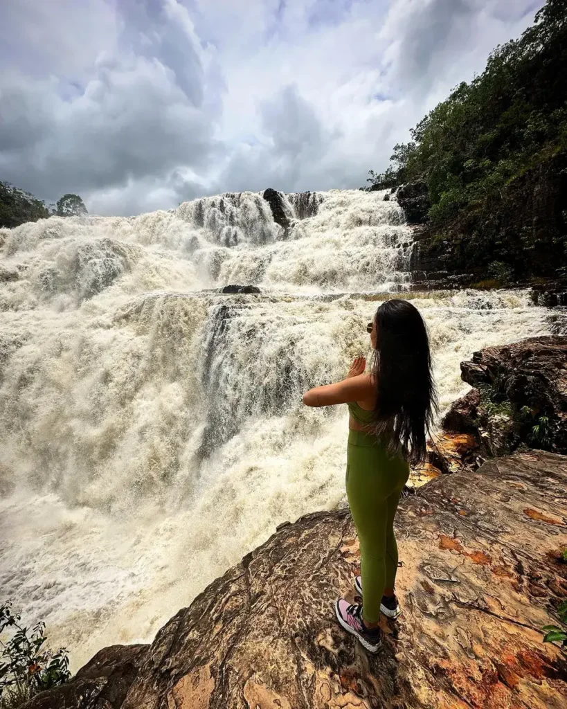 Juliette curte cachoeira / Crédito: Reprodução